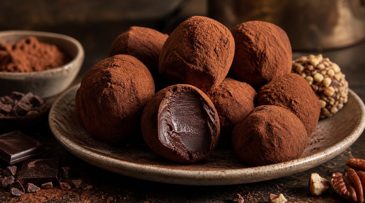 Silky Cacao Truffles